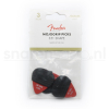Fender 351 Shape MojoGrip Plectrum 0.96mm Rood 3-Pack 1985351405
