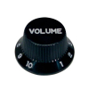 Boston KB-244-V Volume Knop Inch Type Zwart voor Stratocaster