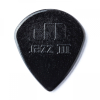 Dunlop Jazz III Plectrum 1.38mm Zwart - Per Stuk