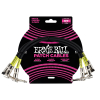 Ernie Ball 6075 Patchkabelset Zwart 30cm 3-Pack