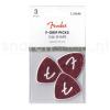Fender 346 Celluloid Plectrum 3-Pack - F-Grip, 1.5mm - Shell
