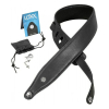 Levy's PC17LX-BLK Garment Leather Lederen Gitaarband Zwart met Straplocks - Aanbieding