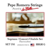 Pepe Romero US1 Fluorocarbon Sopraan/Concert Ukulele Snaren Hoge G