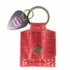 PickPouch Lederen Plectrumhoesje Sleutelhanger New York Croco Rood - Aanbieding