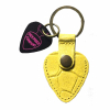 PickPouch Lederen Plectrumhoesje Sleutelhanger San Francisco Croco Geel - Aanbieding