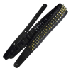 Richter Springbreak I Vegan Lederen Gitaarband Bling Bling Black / Gold Pan Head Studs 1954