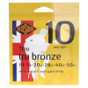 Rotosound TB10 Tru Bronze Akoestische Gitaarsnaren (10-50) Extra Light