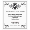 Rotosound TBM075 Black Nylon Medium Scale Losse Bassnaar .075