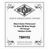 Rotosound TBM115 Black Nylon Medium Scale Losse Bassnaar .115