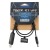 Warwick RockBoard USB-A 5V naar 9V Voltage Converterkabel 2.1x5.5mm Barrel Jack 60cm
