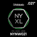 D'Addario NYNW021 NYXL Nickel Wound Elektrische Losse Snaar .021