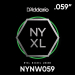 D'Addario NYNW059 NYXL Nickel Wound Elektrische Losse Snaar .059