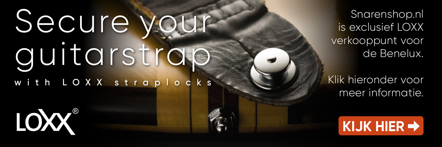 LOXX Straplocks: plaats en verwijder eenvoudig je gitaarband!
